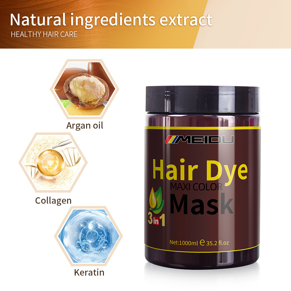 New arrival Low MOQ wholesale private label factory price natural hair color products hair dye organic keratin hair mask