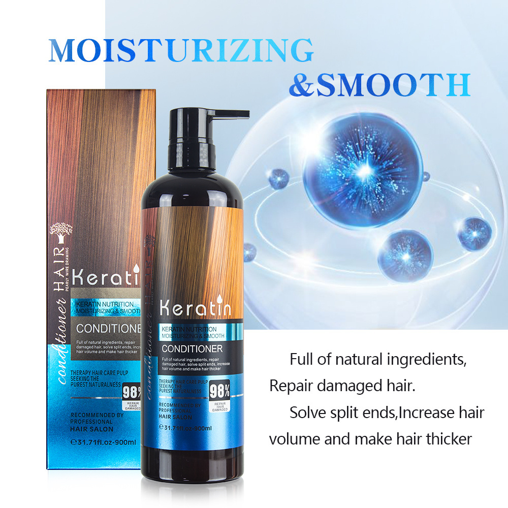 wholesale moisturize smooth nourish oil removal anti-dandruff hair care sets protein keratin shampoo and conditioner for hair