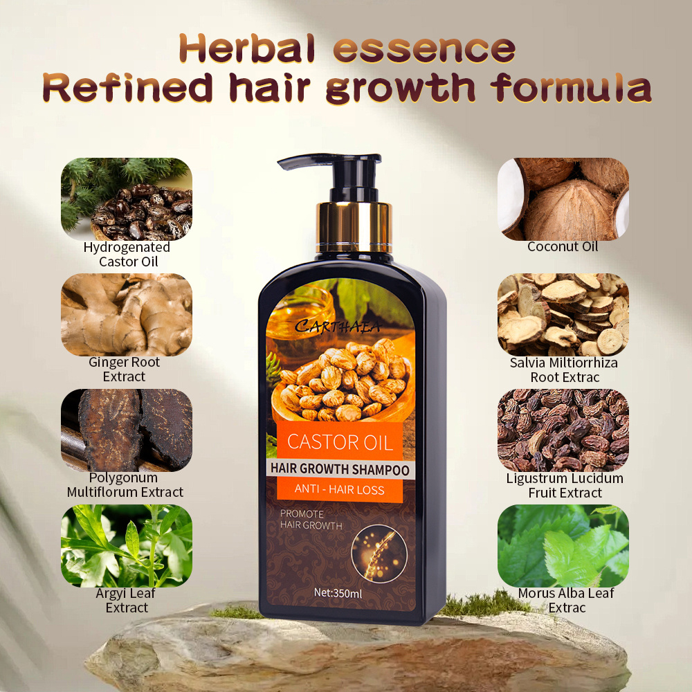 wholesale private label castor oil hair shampoo products hair growth products for men