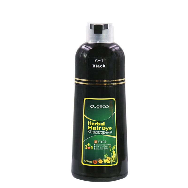 Famous China supplier shine colour and  scalp care OEM herbal permanent brown hair dye shampoo