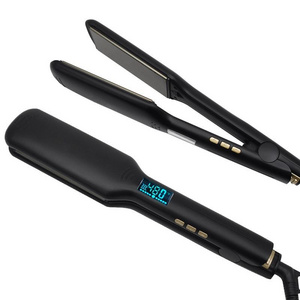 Professional 450F Steam Spray Flat Iron Ceramic Tourmaline Smooth Hair Straightener with LCD Display for All Hair Type