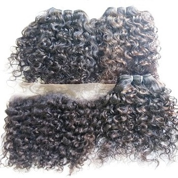 Deep Wavy Human Hair Bundle Raw Eurasian Remy Deep Curly Virgin Natural Human Hair