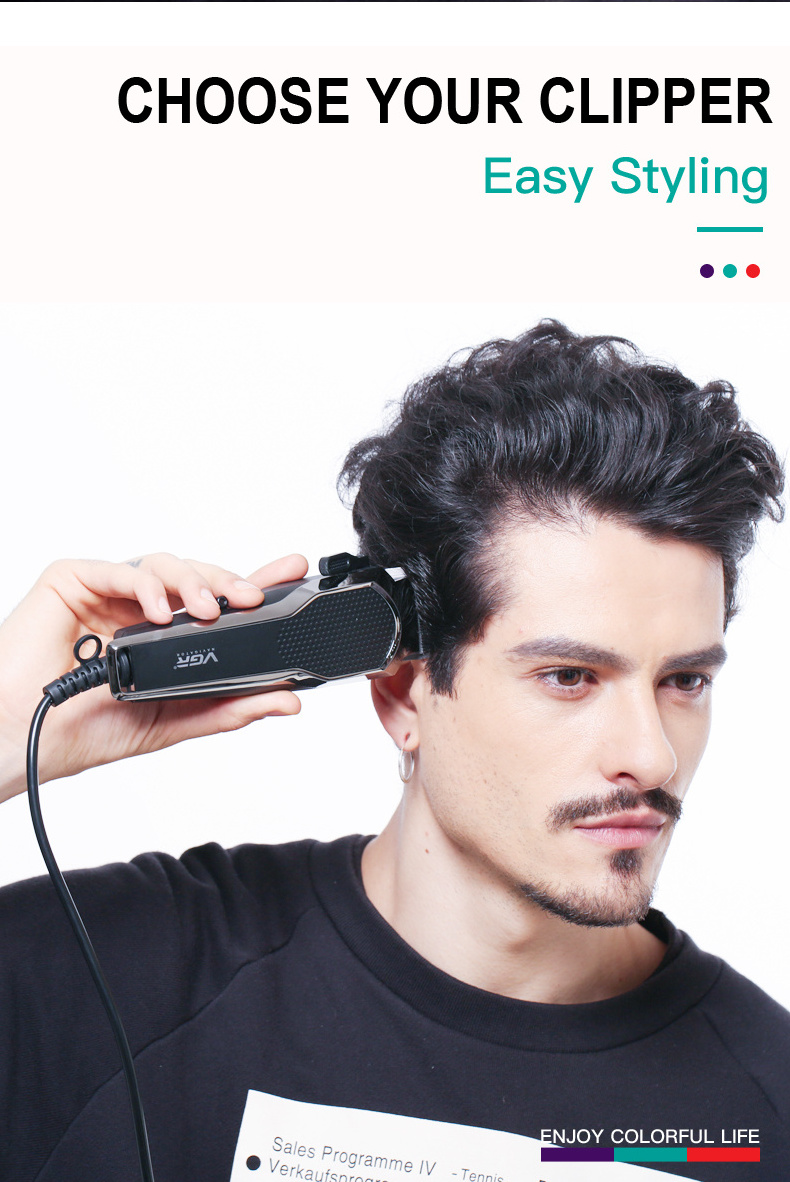 VGR V-130  rechargeable cordless hair clippers set men professional electric trimmer machine