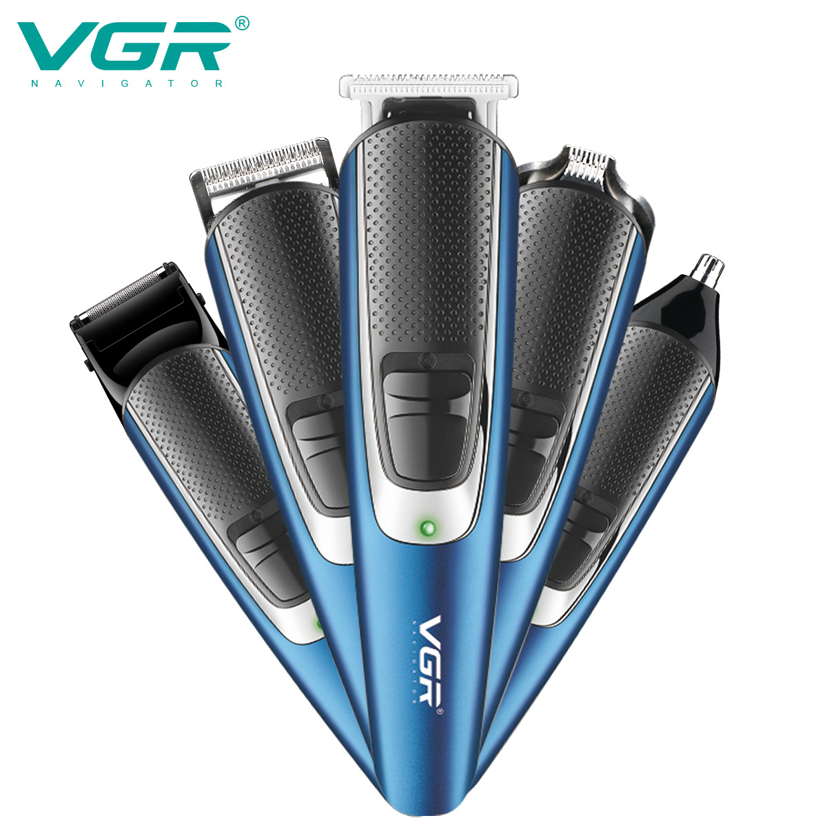 VGR V-172 5 in 1 Grooming Kits Professional Mens Hair Clippers Set Hair and Berad Trimmer Cordless