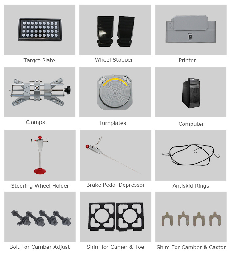 Battle Axe 3d wheel alignment machine system with 5 years warranty for target plate