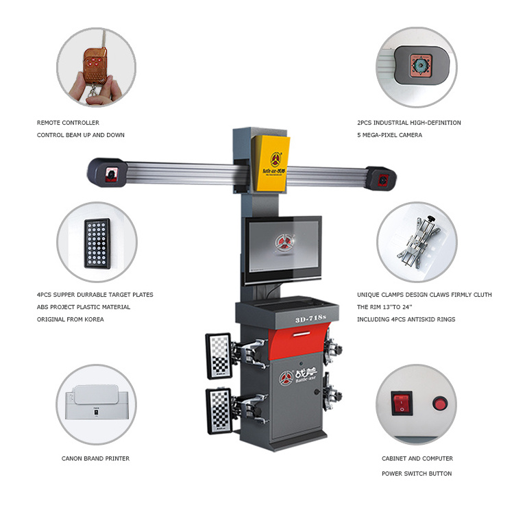 BATTLE AXE Tire Balancer machine combo with 3D wheel Aligner/tire changing machine/alignment scissor lift