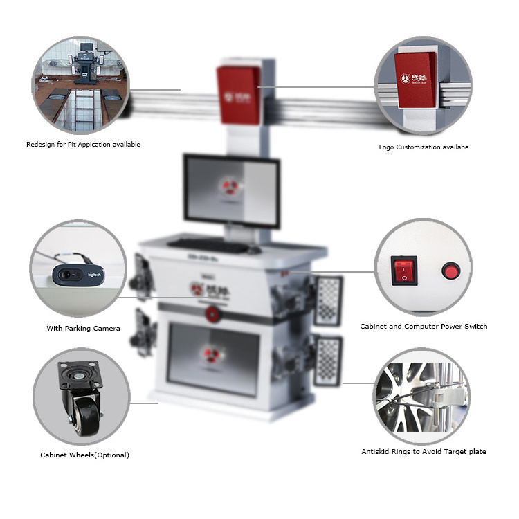 Europe high quality 3d Wheel Alignment and Balancing Machine for Sale