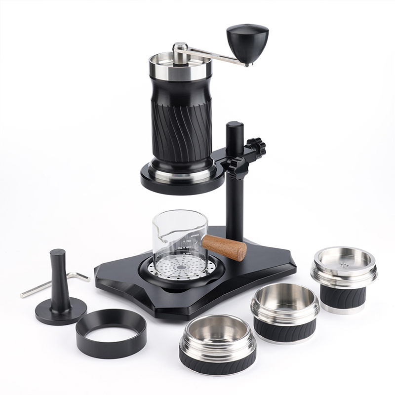 New Design Handheld Manual Coffee Maker Much More Creamy Hand Make Coffee Maker Black Factory Price Portable Stainless Steel