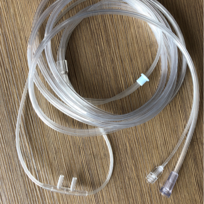 Nasal cannula with quick connector, lnosal tube with luer locker,  nose tubing with female luer connecter