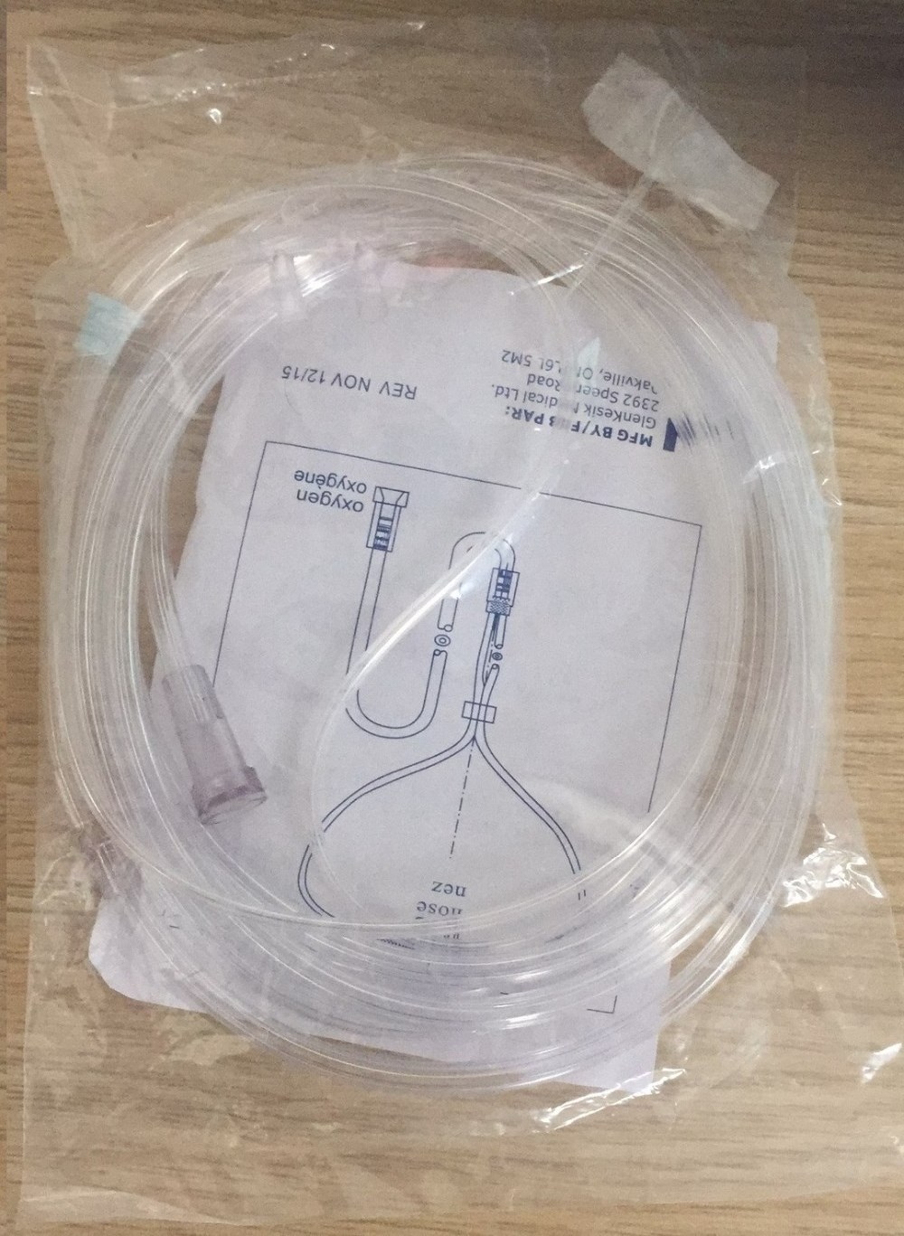 Nasal cannula with quick connector, lnosal tube with luer locker,  nose tubing with female luer connecter