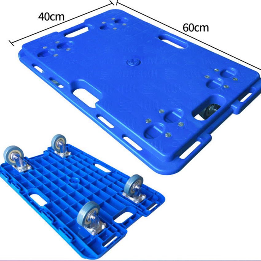 600*400 Plastic Trolley Wheels 4 Dollies Wheels Heavy Duty Trolley Cart Trolley For Boxes Moving Dolly