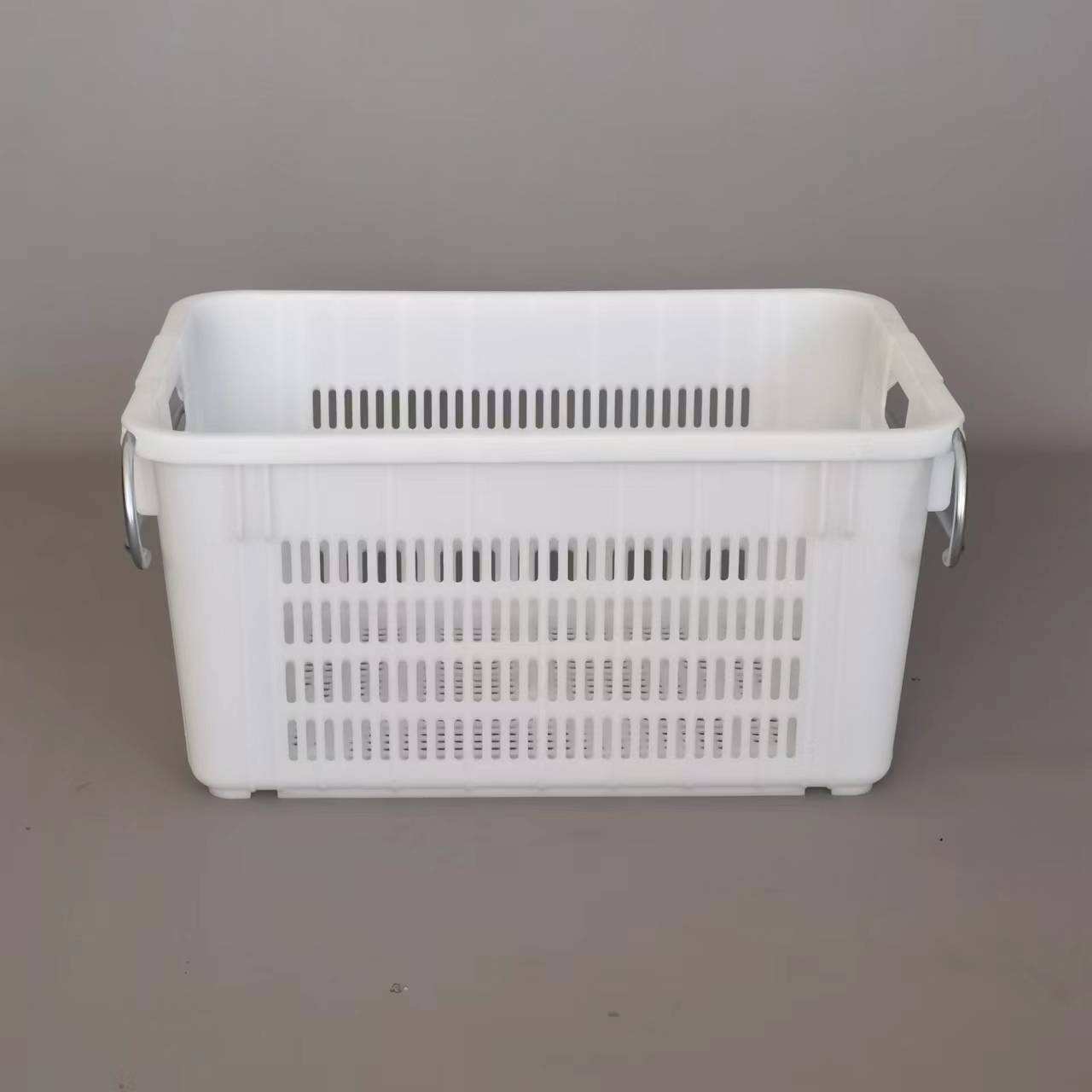 Promotional Specials Fruit And Vegetable Plastic Crate With Metal Handles