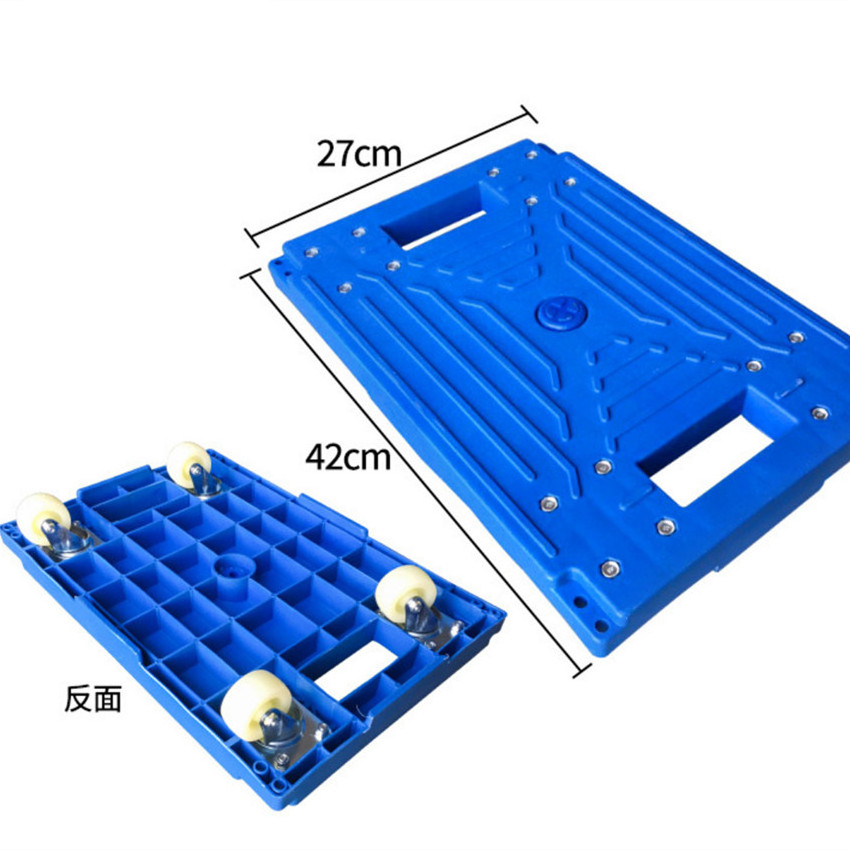 600*400 Plastic Trolley Wheels 4 Dollies Wheels Heavy Duty Trolley Cart Trolley For Boxes Moving Dolly