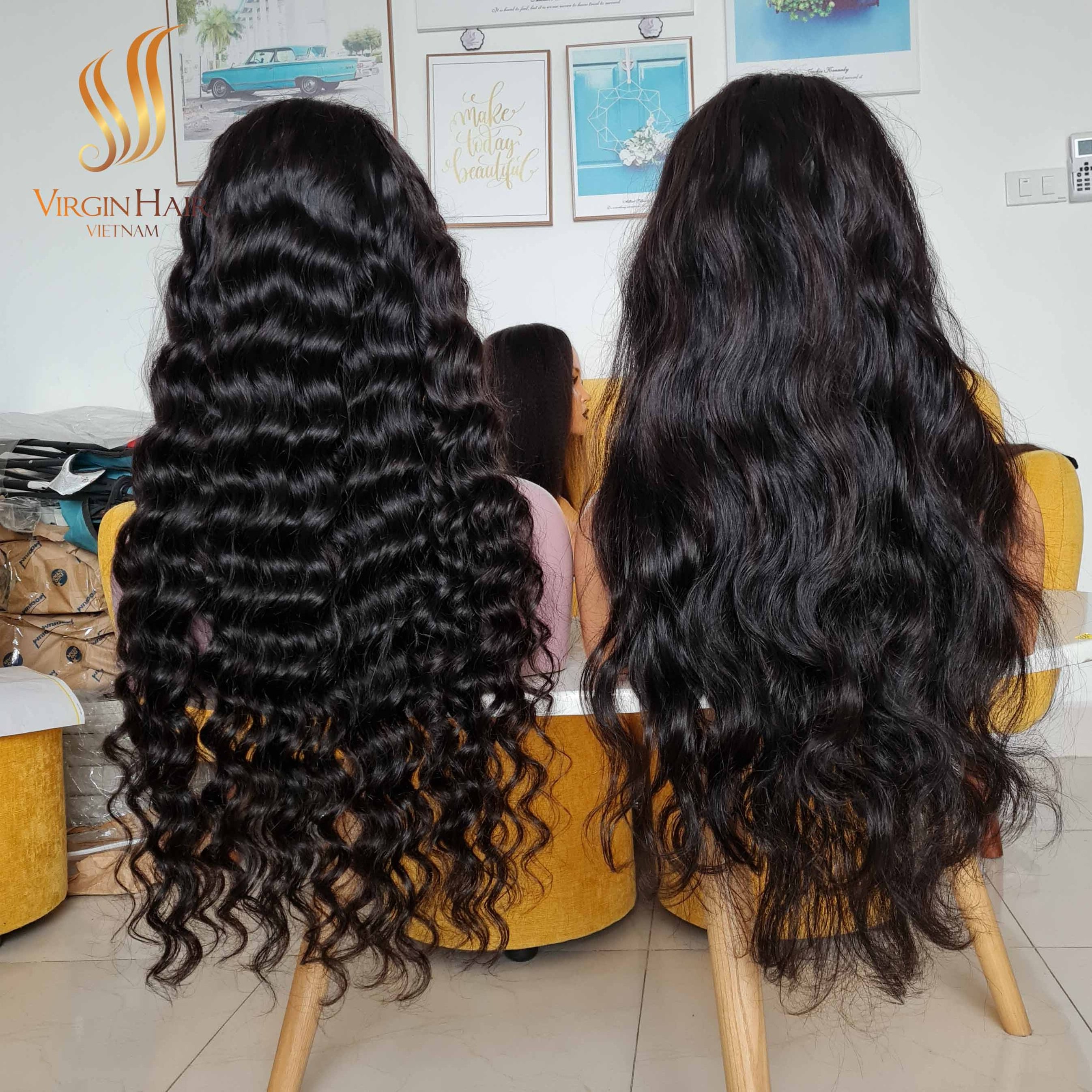 Vietnamese Raw Hair Wigs Natural Wavy HD Lace Closure Raw Cuticle Aligned Vietnamese Human Hair