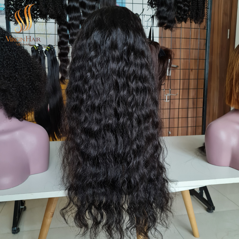 Vietnamese Raw Hair Wigs Natural Wavy HD Lace Closure Raw Cuticle Aligned Vietnamese Human Hair