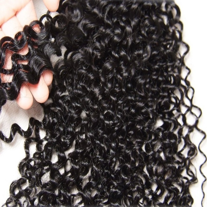 Vietnam Raw Human Hair Eurasian Curly Weft Hair Bundles