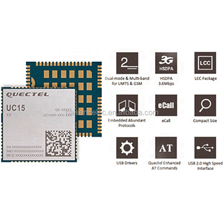 Quectel GSM/GPRS/EDGE 3G module UC15 UMTS/HSDPA LCC package wireless module UC15-A UC15E/A/T