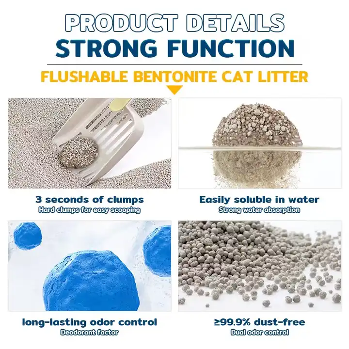 OEM ODM Factory Wholesale Premium Kitty Dust Free Clumping Bentonite Cat Litter Sand