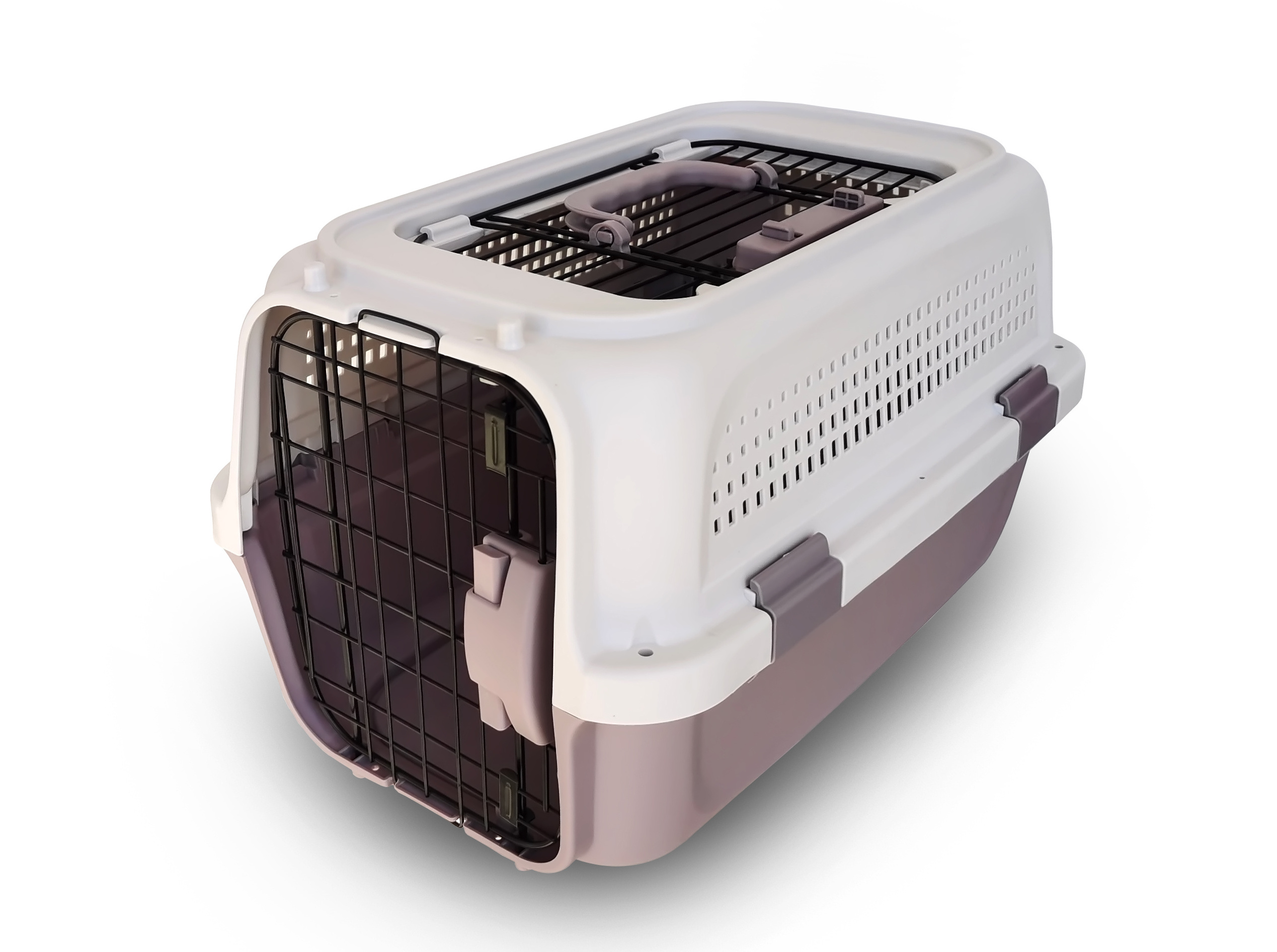 Wholesale Durable Plastic Portable Outdoor Two-Door Top-Load Big Large Pet Travel Carrier