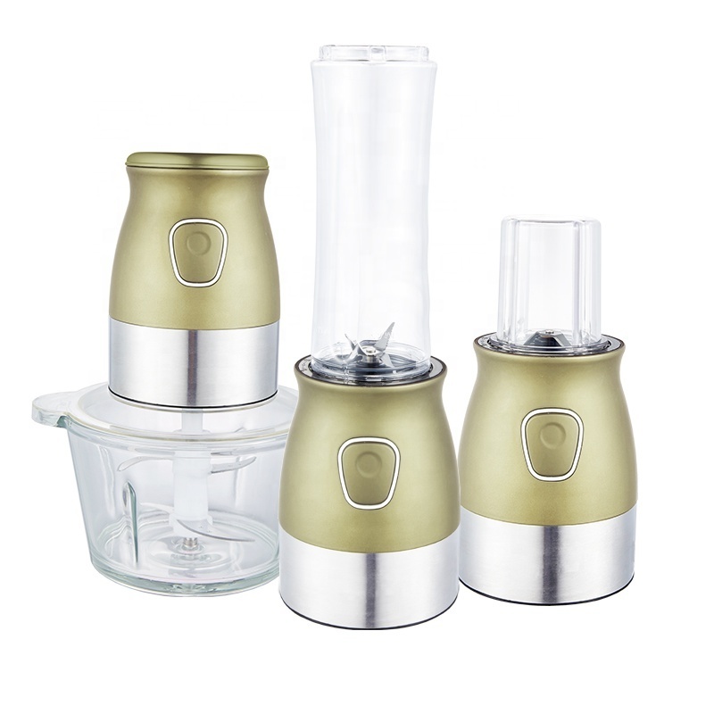 household food chopper with glass bowl and fruit juicer multifunctional electric chopper blender