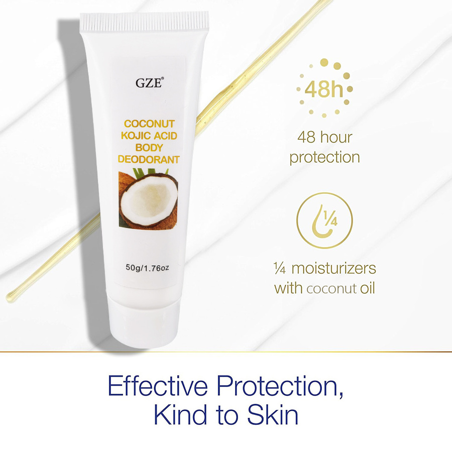 GZE Coconut Kojic Acid Deodorant Body Lotion Natural Deodorant For Underarms Private Parts