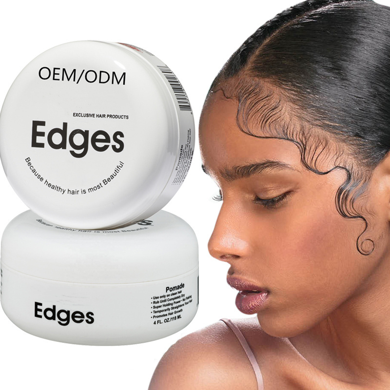 Edge Control Gel Vendor With Private Label Custom Extreme Strong Hold Extra Hair Styling Product Braid Gel Organic Edge Control