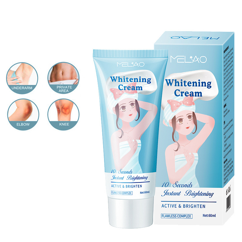 MELAO Organic Skin Care Black Underarm Armpit Lighting Cream Butt Knuckle Intimate Area Bleaching Whitening Cream For Women