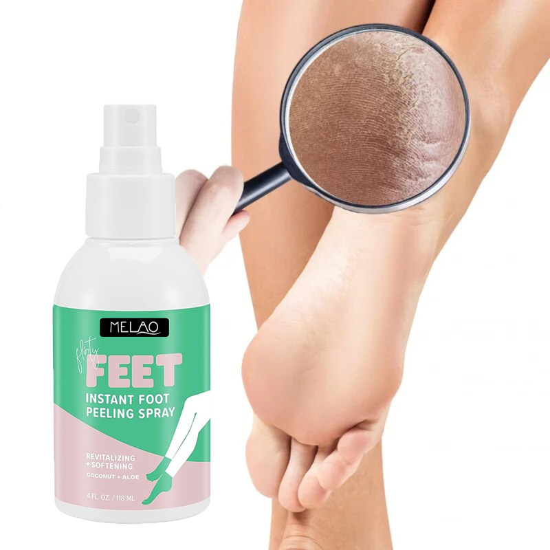 Exfoliates Removes Dead Skin Dry Feet Moisturize Quickly Peeling Foot Spray