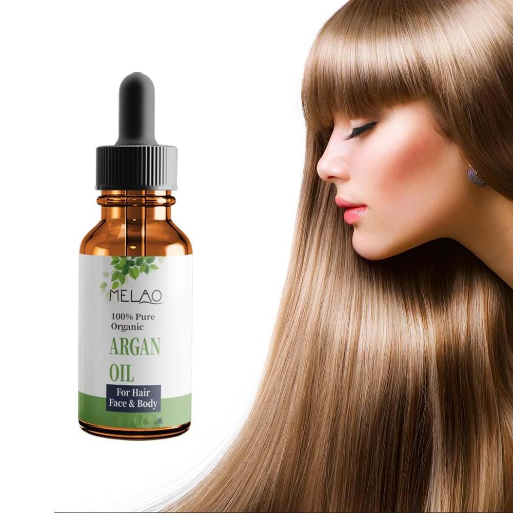 MELAO Hot selling private Label Best Quality Natural 100% Pure Organic Argan Oil treatment of  Hair Care