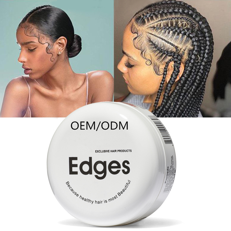 Edge Control Gel Vendor With Private Label Custom Extreme Strong Hold Extra Hair Styling Product Braid Gel Organic Edge Control