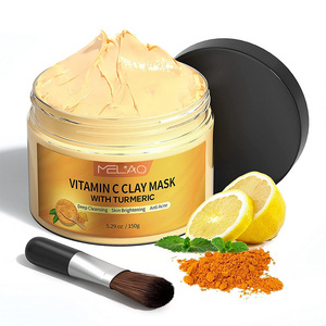 Exfoliating Turmeric Vitamin C Face Mask Acne Face Mask Turmeric Clay Mask With Vitamin C