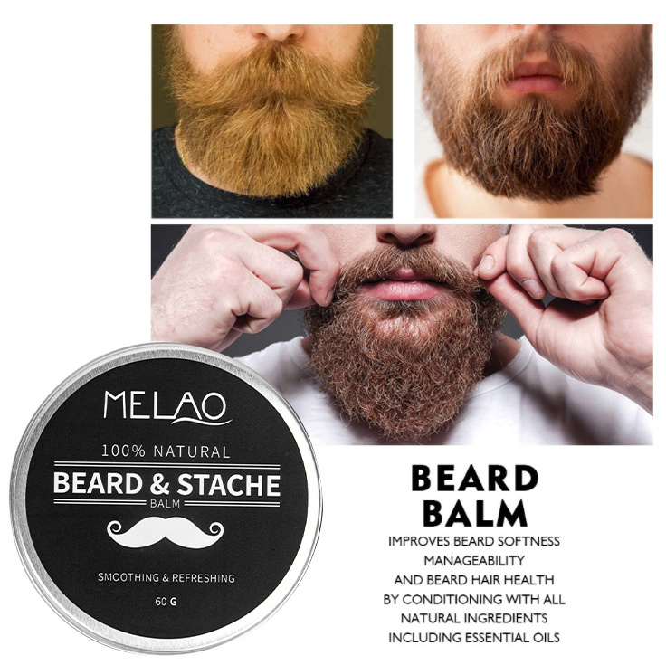 Oem Melao Natural Organic Cologne Beard Growth Butter Beard Balm Wax For Men After Shave Mustaches Soften Moisturize