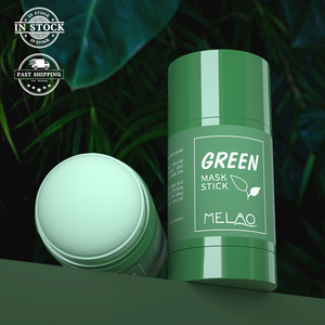 MELAO Private Label Green Mask Brighten And Balance Skin Matcha Clay Mud Mask Wholesale Green Tea Mask Stick