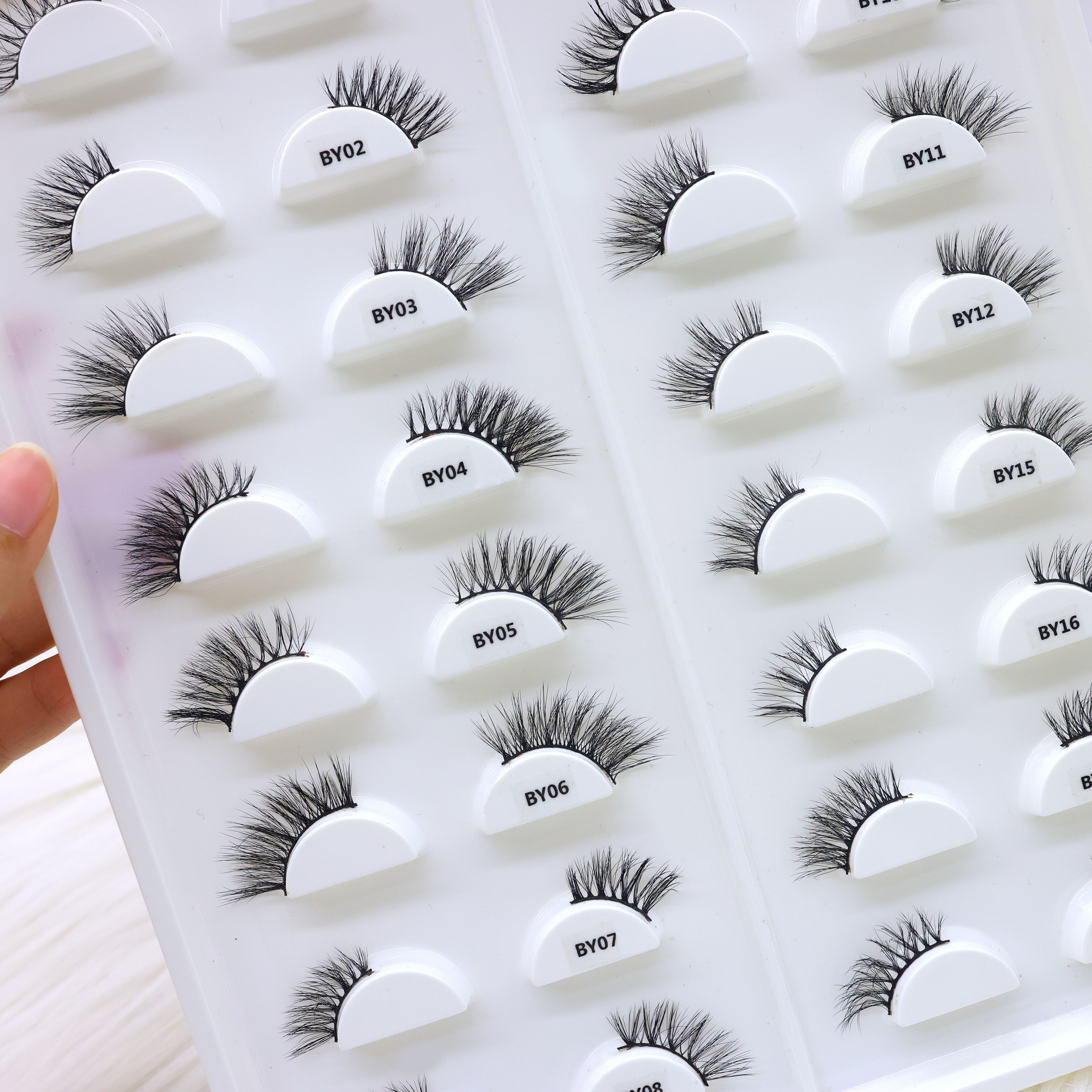 Cat Eye Lashes Wholesale False Eyelash 3d Natural Eyelashes faux false mink half lashes eyelashes