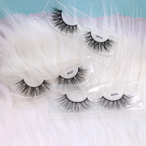 100% Real Mink self adhesive eye lashes wholesale vendor short mink eyelashes 3d mink short lashes