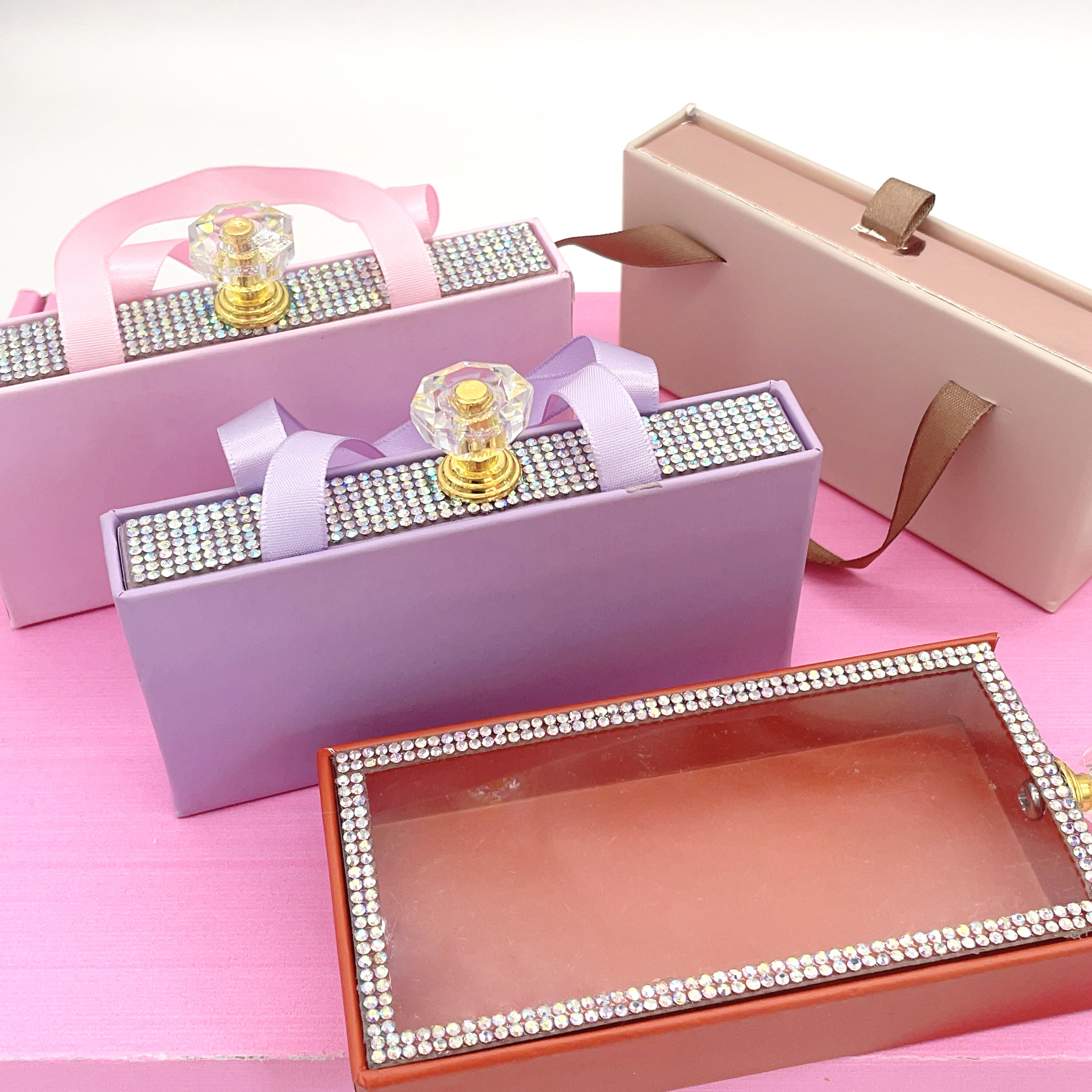 Wholesale custom printed make up eyelash packaging box Free logo design custom Personalized Eyelash box