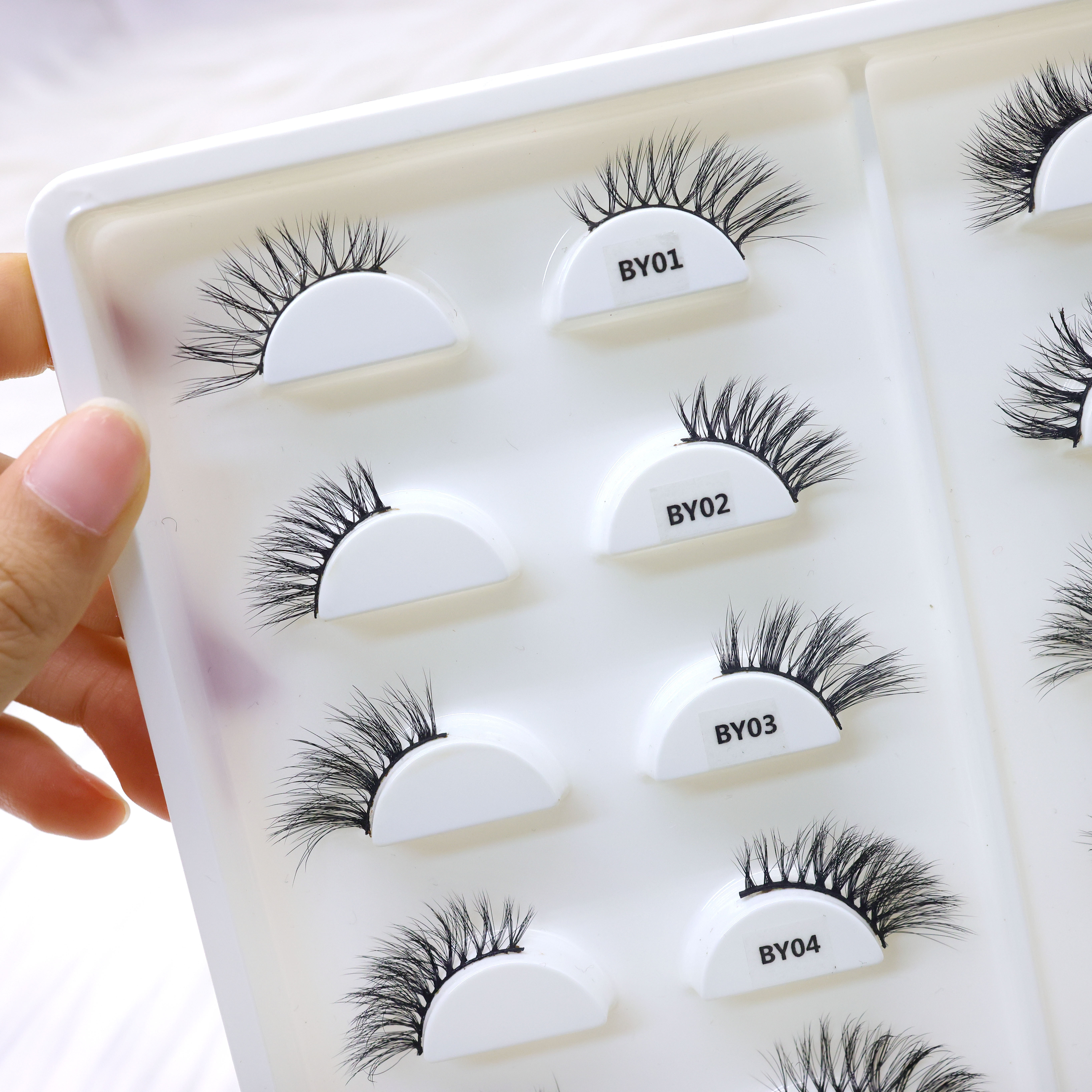 Cat Eye Lashes Wholesale False Eyelash 3d Natural Eyelashes faux false mink half lashes eyelashes