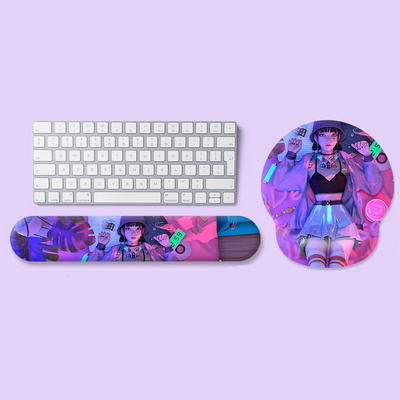 Custom Ergonomic 3D Soft Gel Wrist Rest Support Keyboard Mouse Pad With Wrist Rest Silicone Mouse Pad and Laptop Wrist Pad Gel