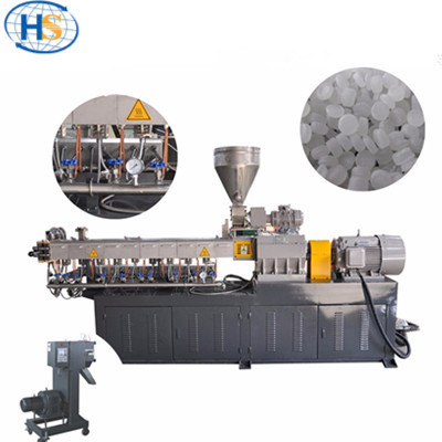 Bio Plastic Pellets Machine / Co-rotating Plastic Granules Twin Screw Extruder