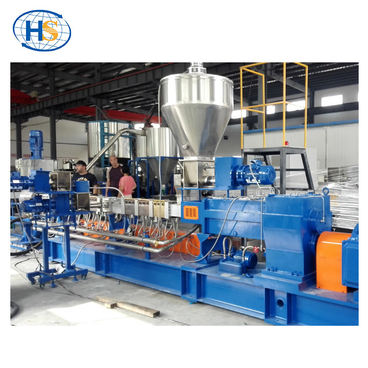 TPR Pelletizing Extruder Artificial grass lawn rubber filler masterbatch extrusion machine