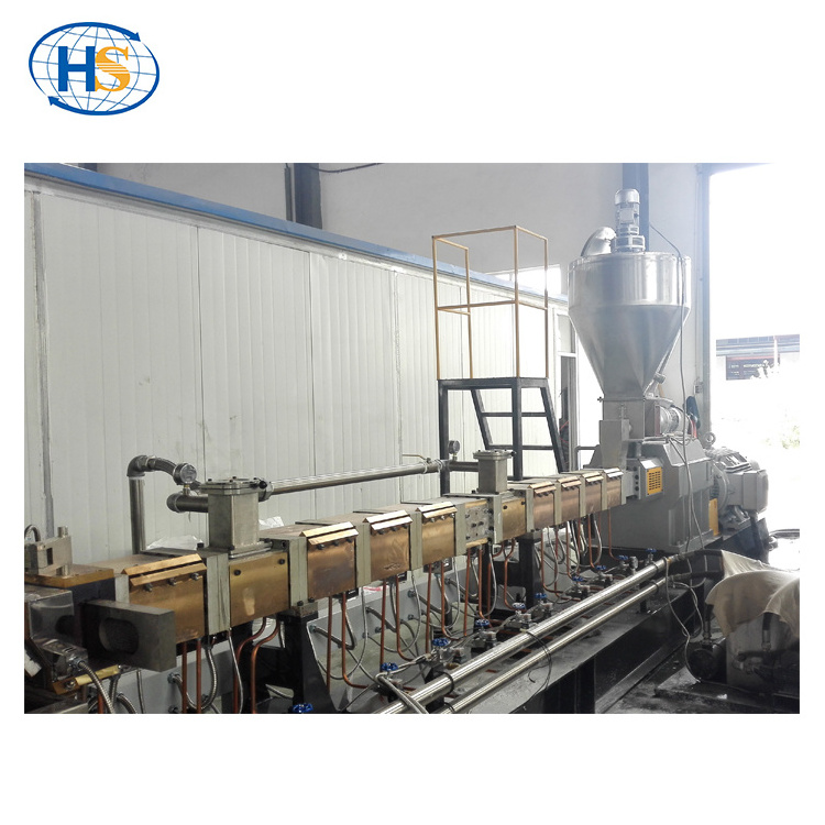 wood plastic composite granules WPC plastic wood pellet making machine