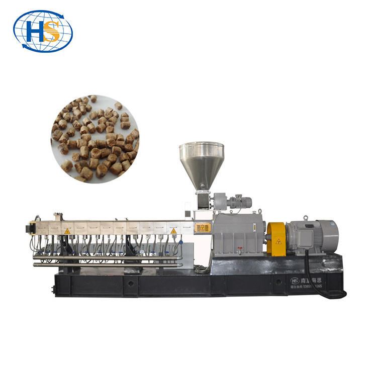 wood plastic composite granules WPC plastic wood pellet making machine