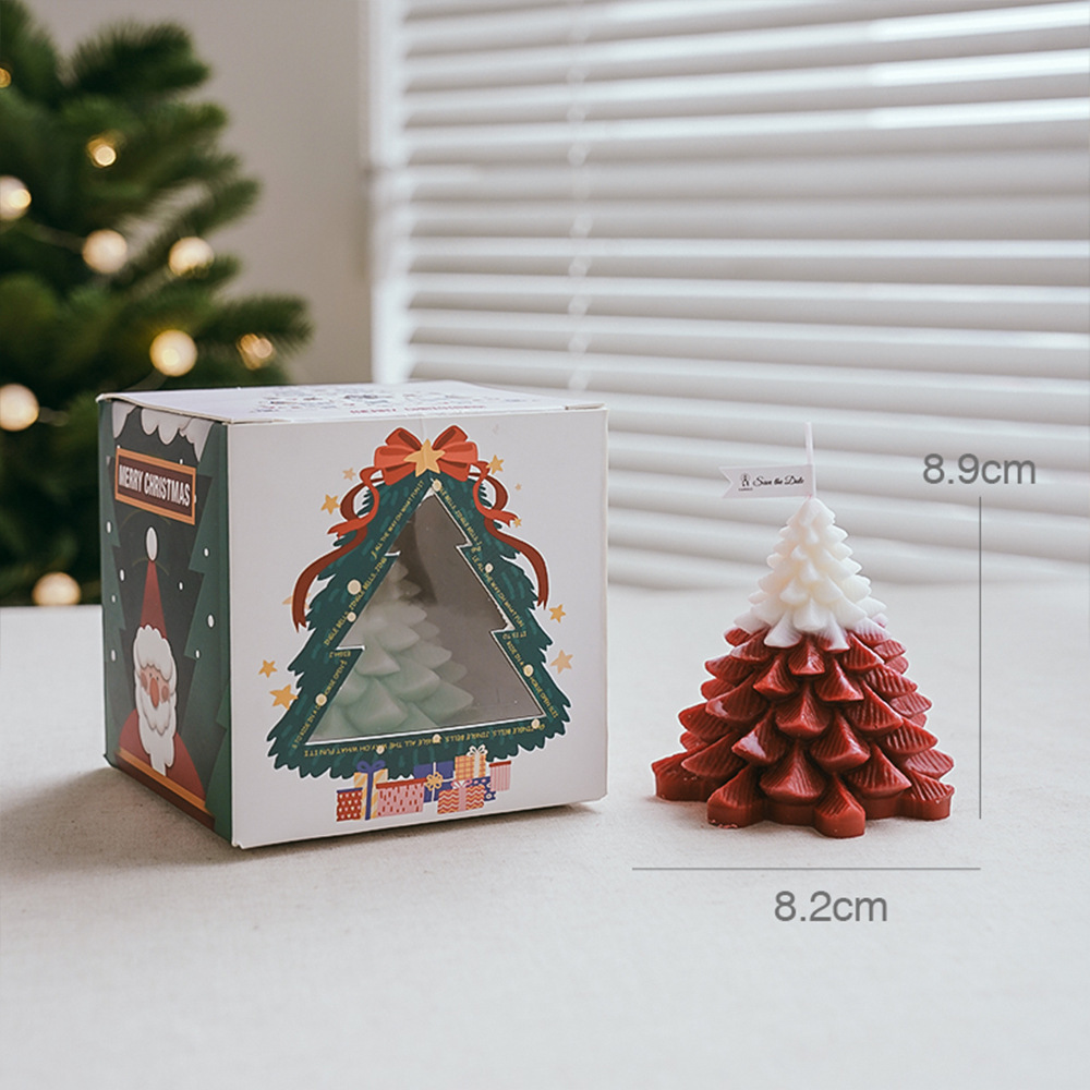 Wholesale Home Decoration Silicon mould Scented christmas tree Candle