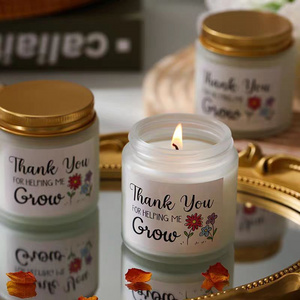 wholesale Candle Decorative Glass scented candle Jar and Aromatic candle with Aroma