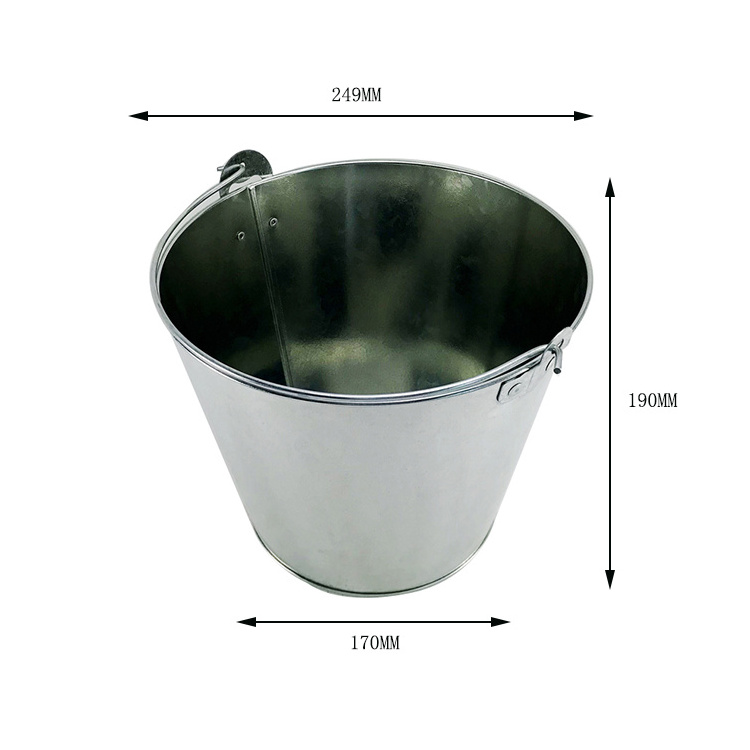 Round 5L /8L Target Challenge Bar Tool Beer Wine Champagne Galvanized Iron Metal Ice Bucket Coolers Tin Pail With Bottle Opener