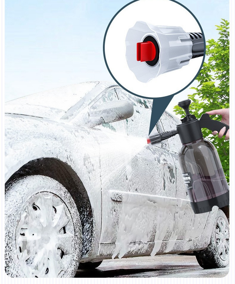 Manual Pneumatic Foam Spray Bottle Car Wash Flower Sprayer Fan-Shaped Acid And Alkali-Resistant Foam Sprayer