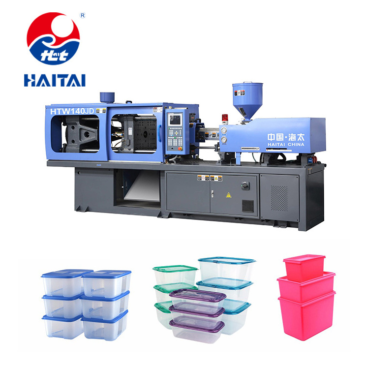 Syringe Making Injection Molding Machine HTW140 HAITAI Vertical Plastic Thermoplastic 410 * 410 Mm Distance Between Tie Bars