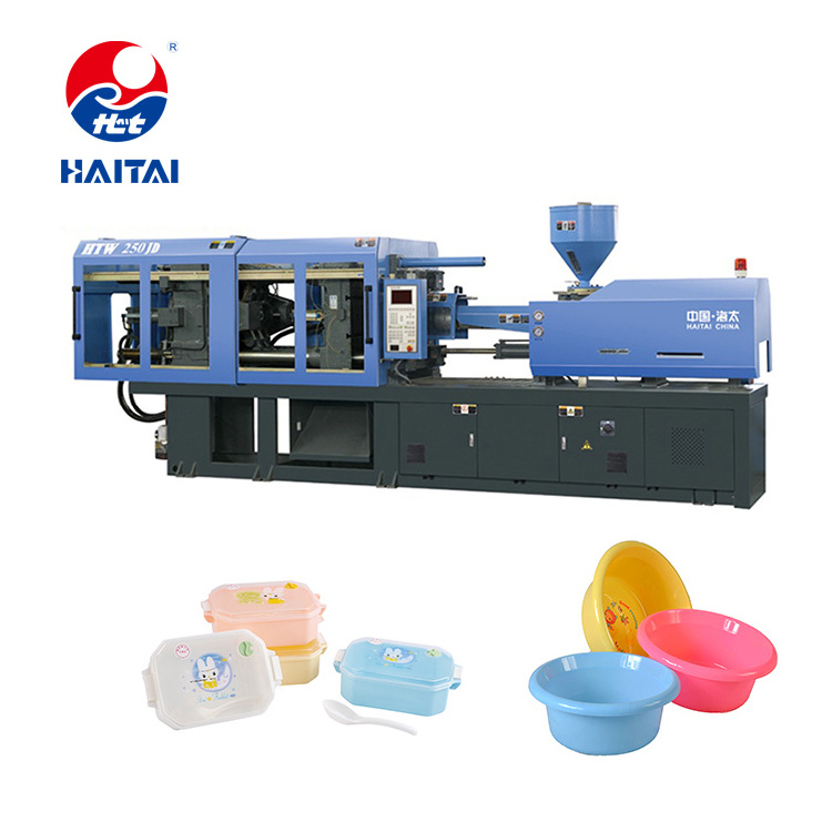 HAITAI HTW250 PLASTIC BOX FOOD CONTAINER MAKING INJECTION MOLDING MACHINE