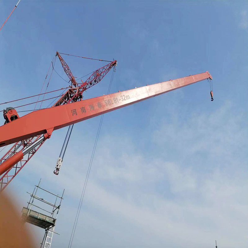 Customized design 5 ton marine crane Marine Telescopic deck Crane with factory price