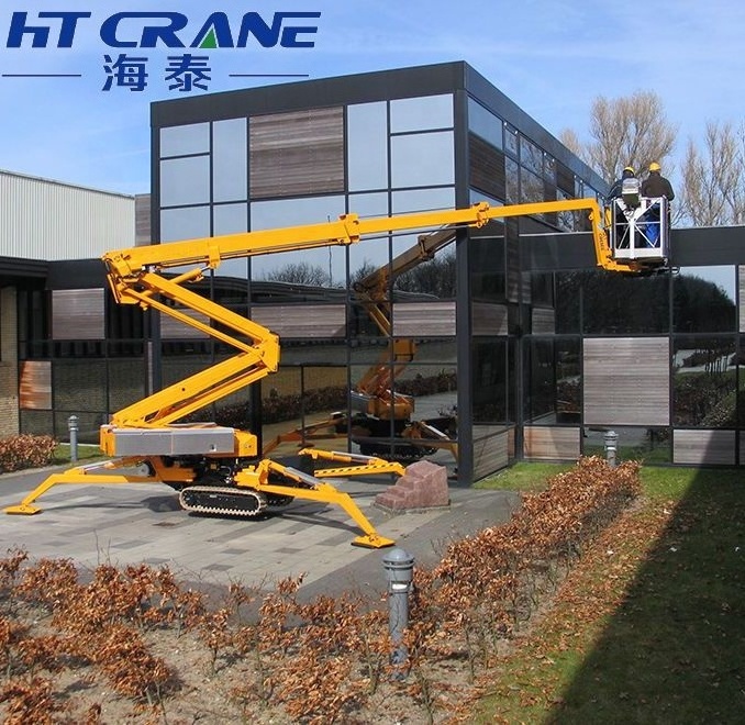 spider lift towable boom lifts for sale telescopic hydraulic lifting platform mobile work platform